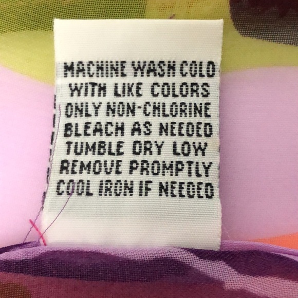 Bright Cheerful Abstract Oblong Scarf VTG - Picture 8 of 12